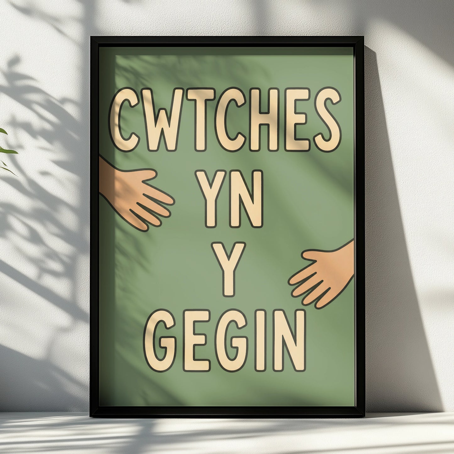Cwtches Yn Y Gegin Welsh Kitchen Poster, Wales Wall Art, Cymraeg Hug Print