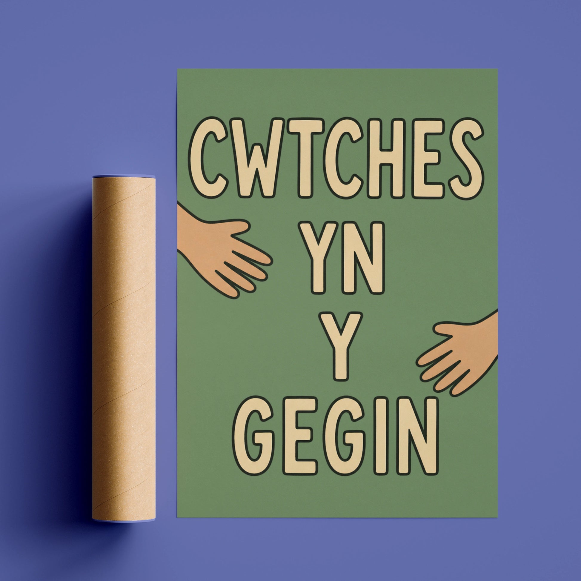 Cwtches Yn Y Gegin Welsh Kitchen Poster, Wales Wall Art, Cymraeg Hug Print